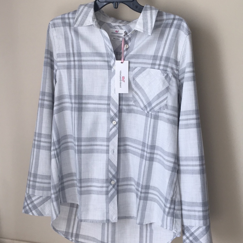 NWT Vineyard Vines button down flannel style